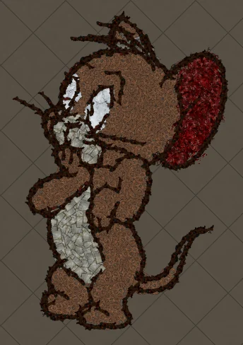 Jerry Thinking Path of Exile hideout art