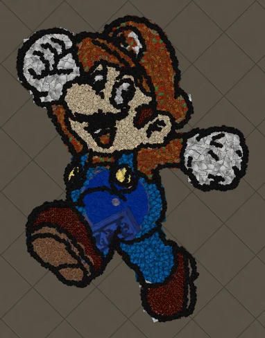 Super Mario Path of Exile hideout art