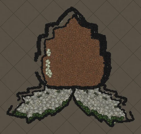 Pinecone Path of Exile hideout art made from real in-game decorations